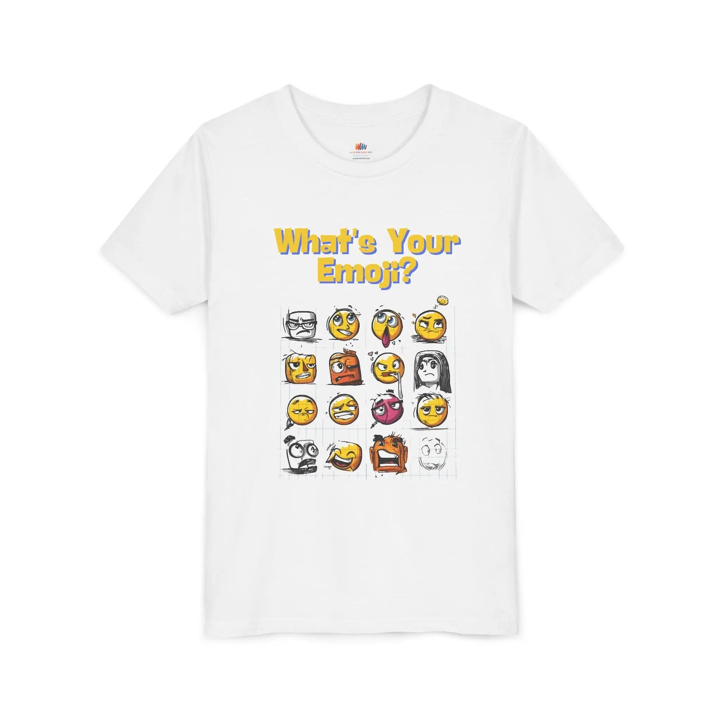 Youth Emoji T-Shirt: What's Your Emoji? Cute Summer Tee Printify