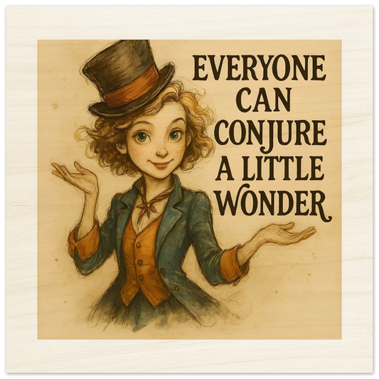 'There's a Little Magic in Everyone' - Rustic Artwork on FSC-Certified Birch Wood Print | Unique Everyday Designz Home, Gifts & Apparel A Lid for Every Pot ~Everyday Designz~