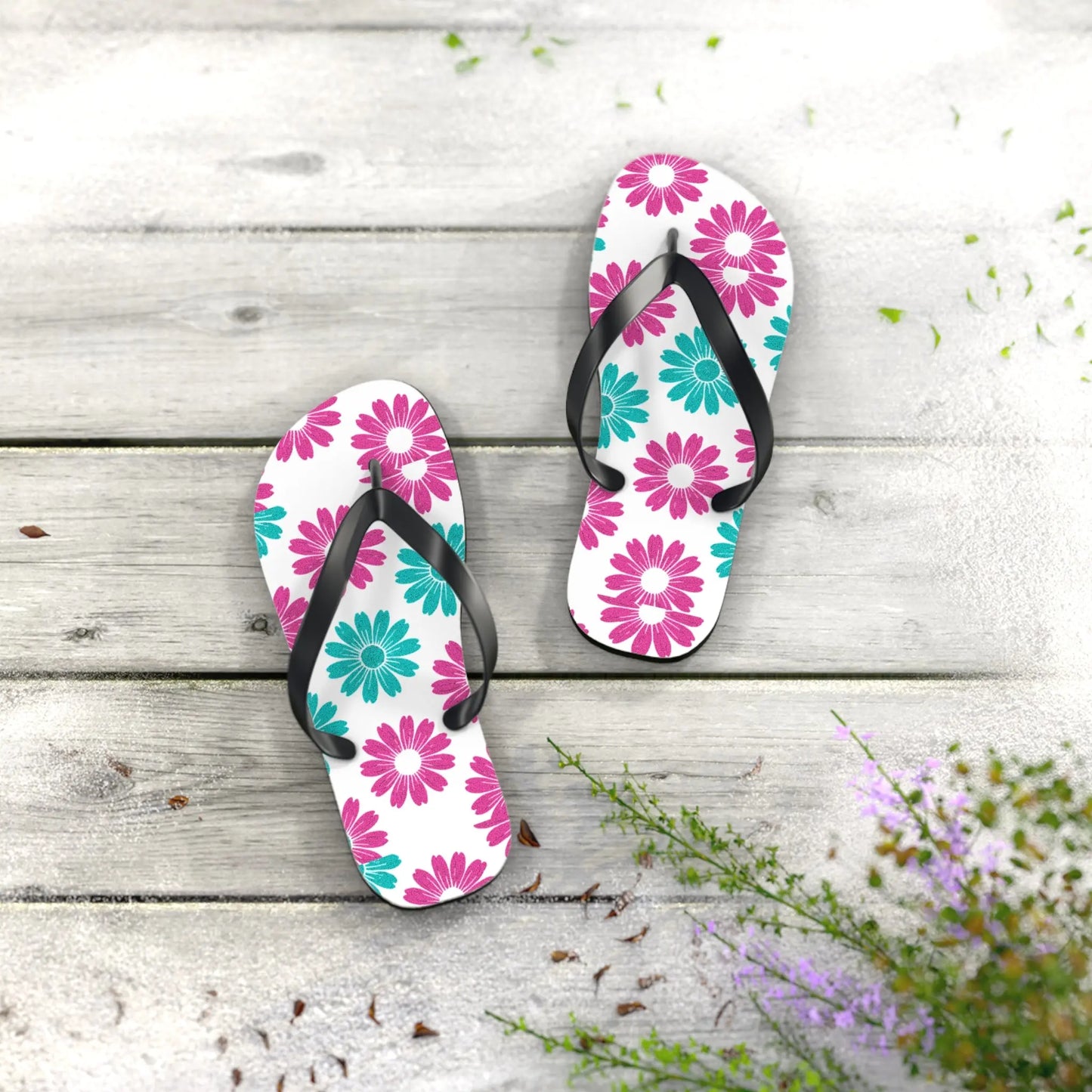 Flip Flops Pop Art Floral Printify