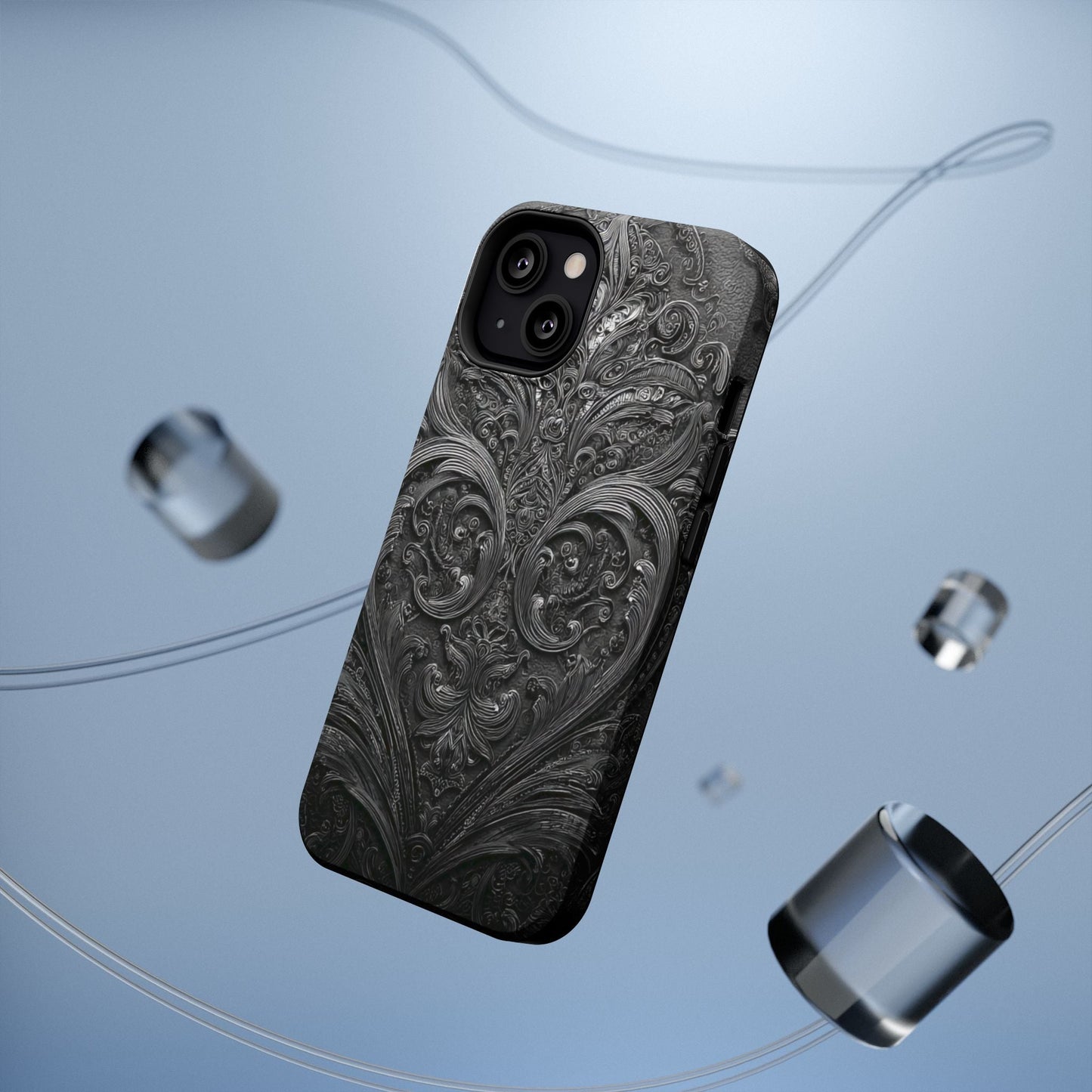 Phone Cases - Elegant Vintage Black Lace Design Printify