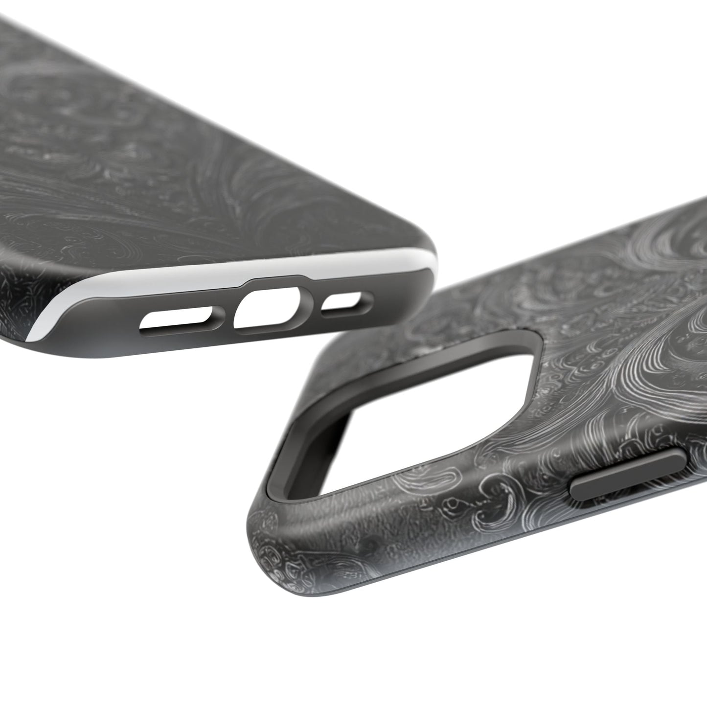 Phone Cases - Elegant Vintage Black Lace Design Printify