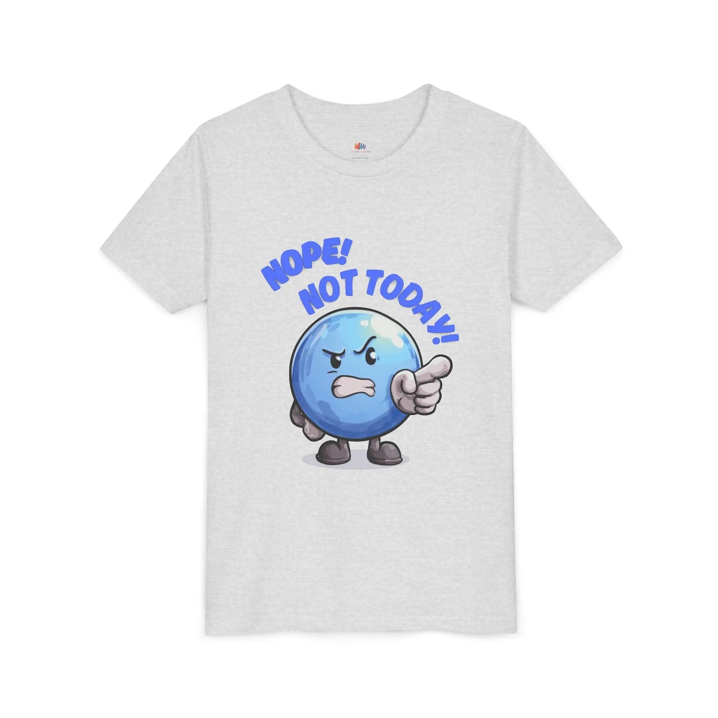 Funny Emoji Nope Not Today Youth Tee Printify