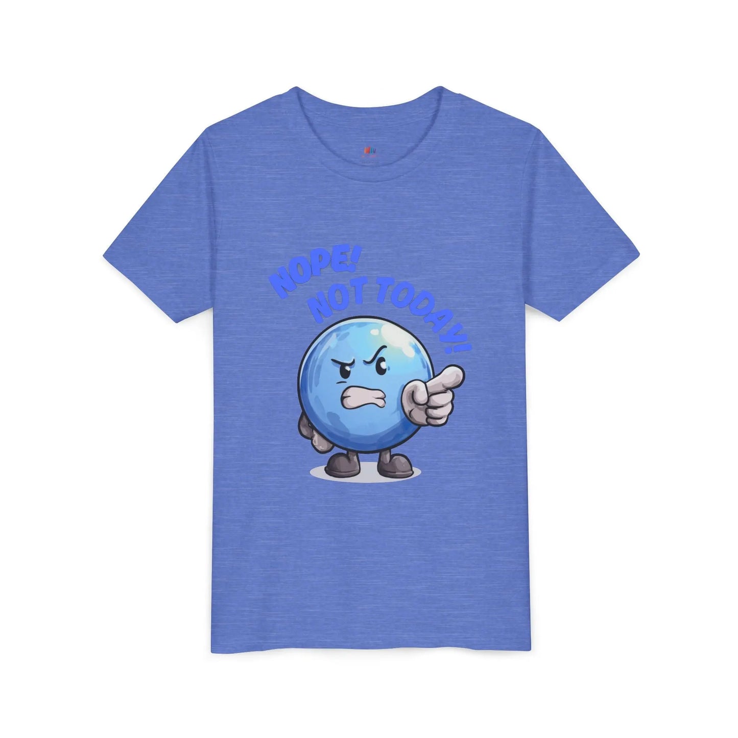Funny Emoji Nope Not Today Youth Tee Printify
