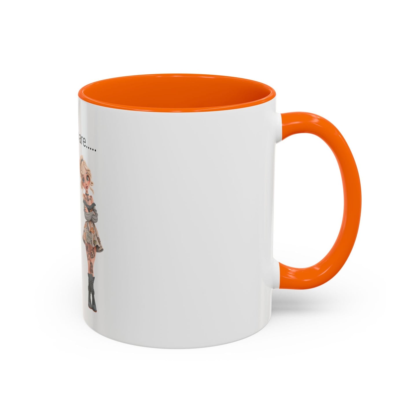 Funny IDGAF Mug, Sarcastic Coffee Cup, Design on (Front) Novelty Gift for Friends, Coworkers, 11oz, 15oz Printify