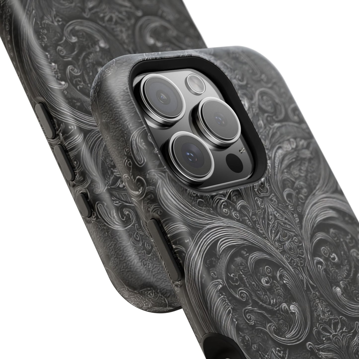 Phone Cases - Elegant Vintage Black Lace Design Printify