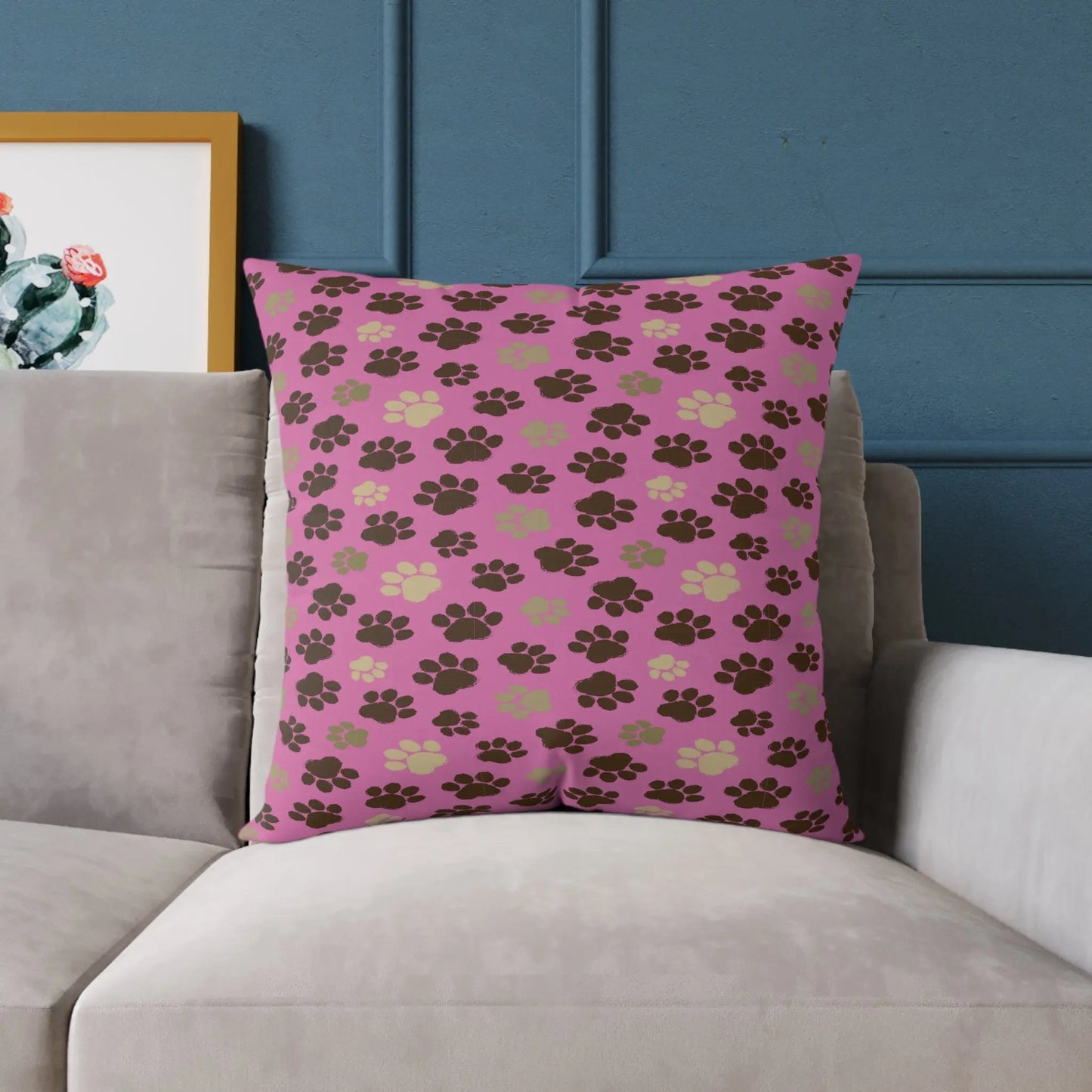 Cozy Pet-Themed Pillow, Cute Home Décor, Gift for Animal Lovers, Dog/Cat Bed Accessory, Valentine's Day/Celebration Printify