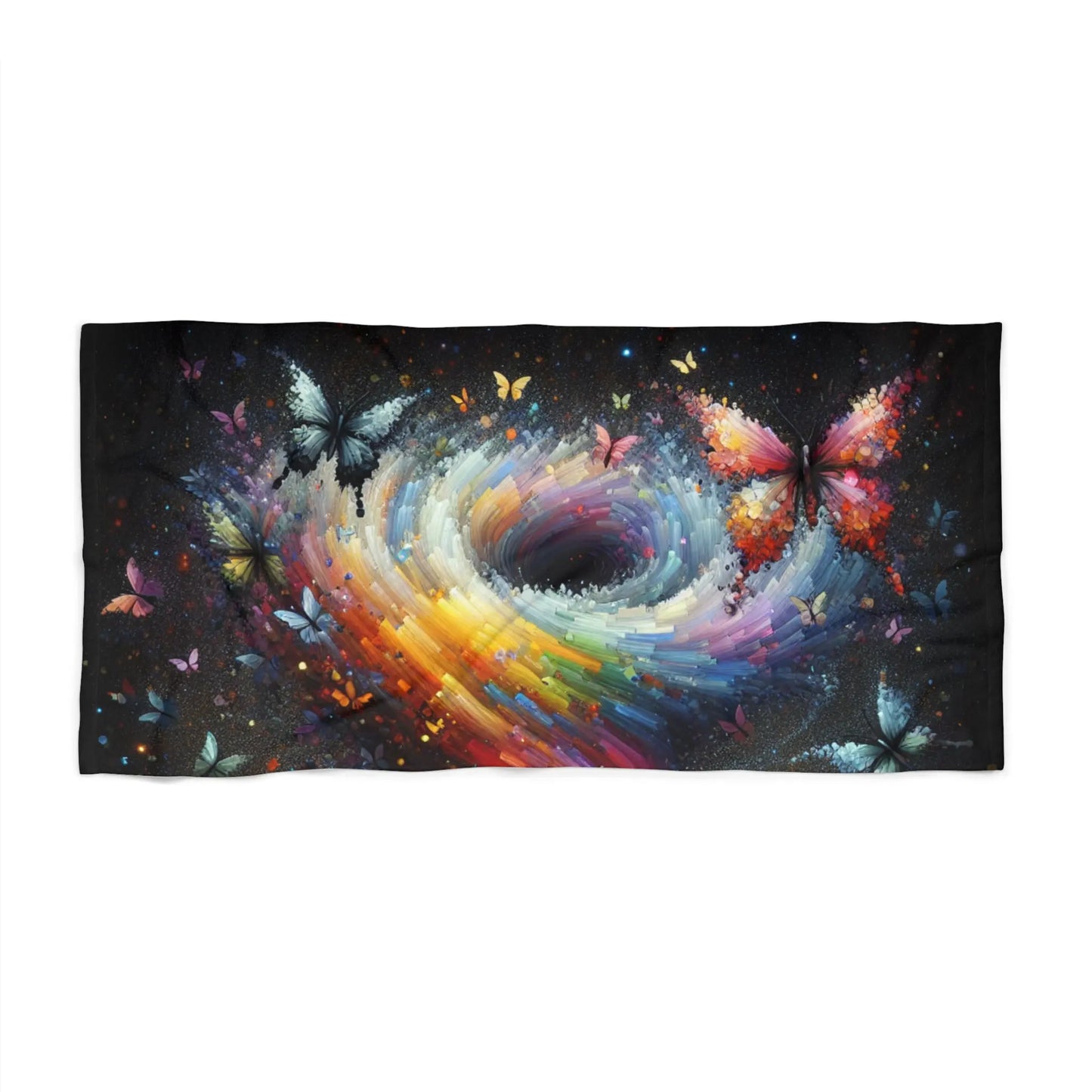 Beach Towel Butterfly Design Vibrant Printify