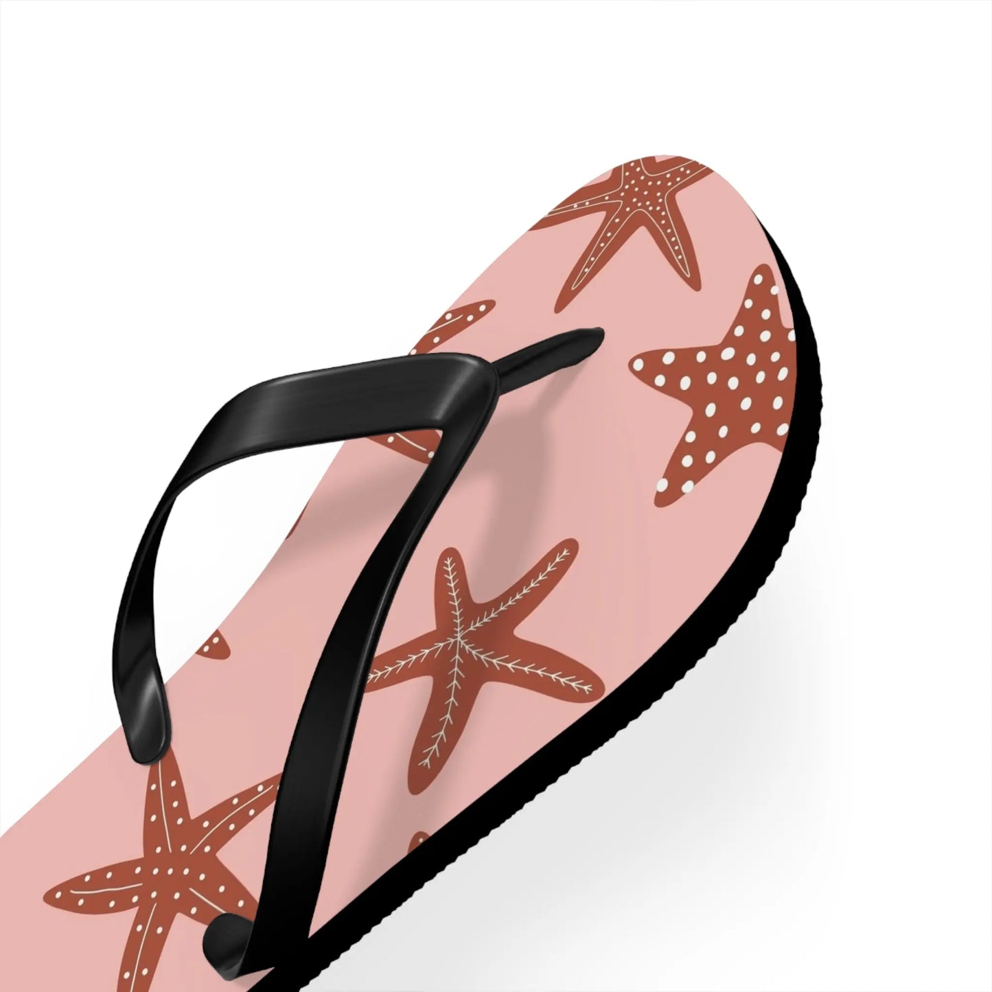 Cute Starfish Flip Flops for Beach, Summer, Pool Days, Vacation, Gift for Her, Nautical Printify