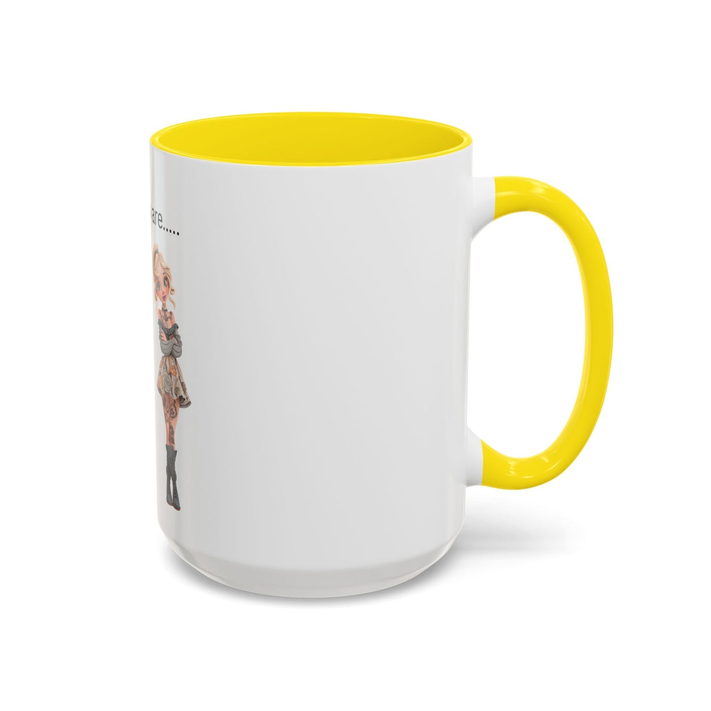 Funny IDGAF Mug, Sarcastic Coffee Cup, Design on (Front) Novelty Gift for Friends, Coworkers, 11oz, 15oz Printify