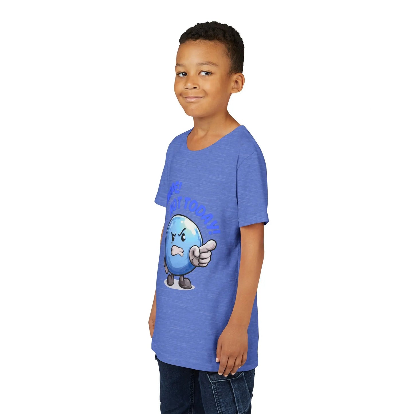 Funny Emoji Nope Not Today Youth Tee Printify