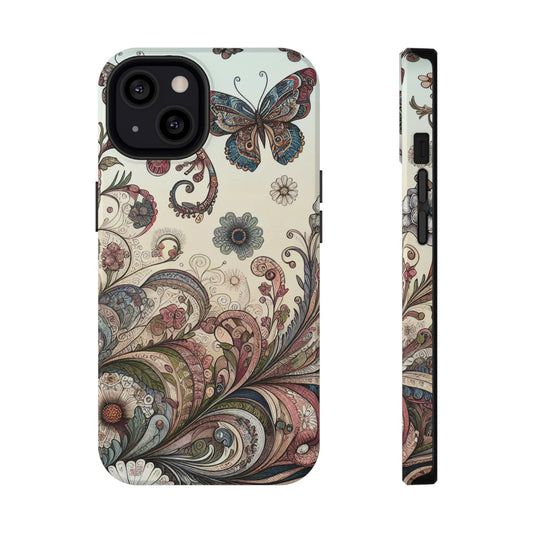 Phone Cases Whimsical Butterflies and Sunflowers Design Printify