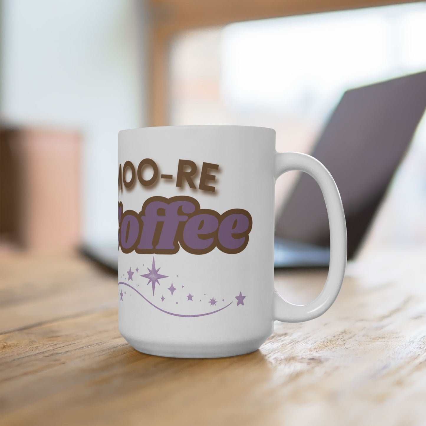 Highland Cow Coffee Mug Moo Re Coffee White Glossy Cup 11oz and 15oz