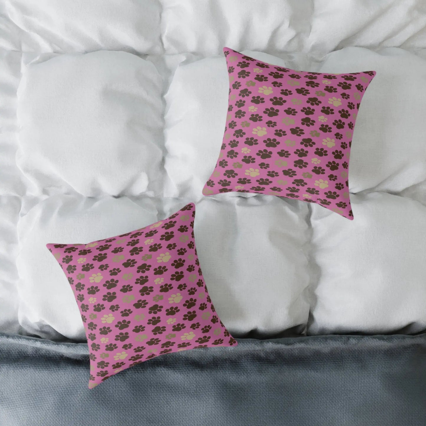 Cozy Pet-Themed Pillow, Cute Home Décor, Gift for Animal Lovers, Dog/Cat Bed Accessory, Valentine's Day/Celebration Printify