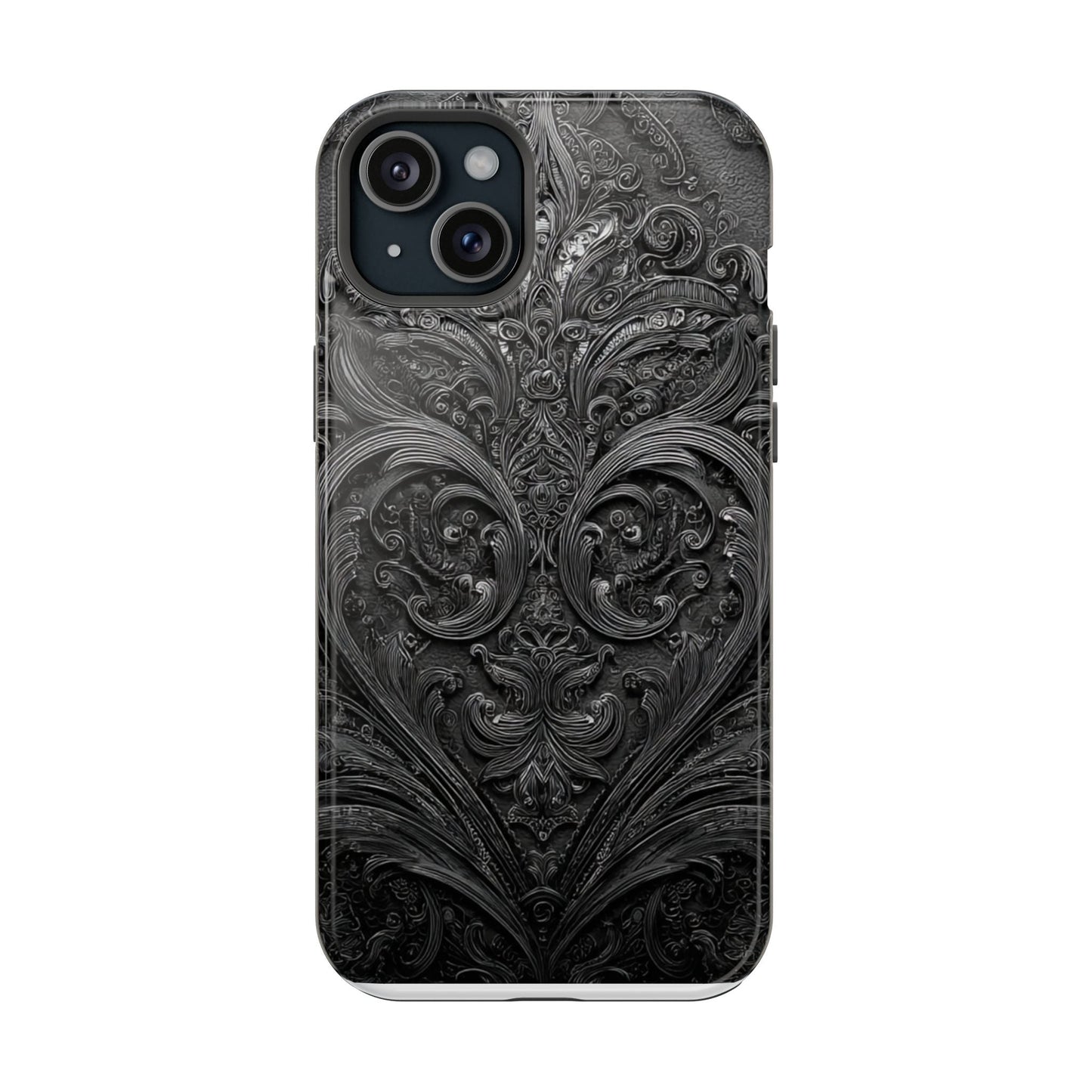 Phone Cases - Elegant Vintage Black Lace Design Printify