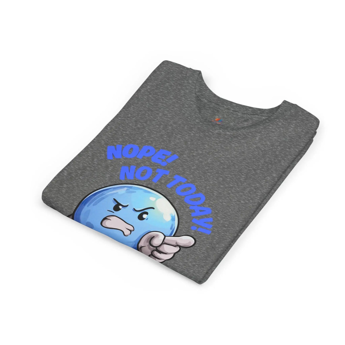 Funny Emoji Nope Not Today Youth Tee Printify