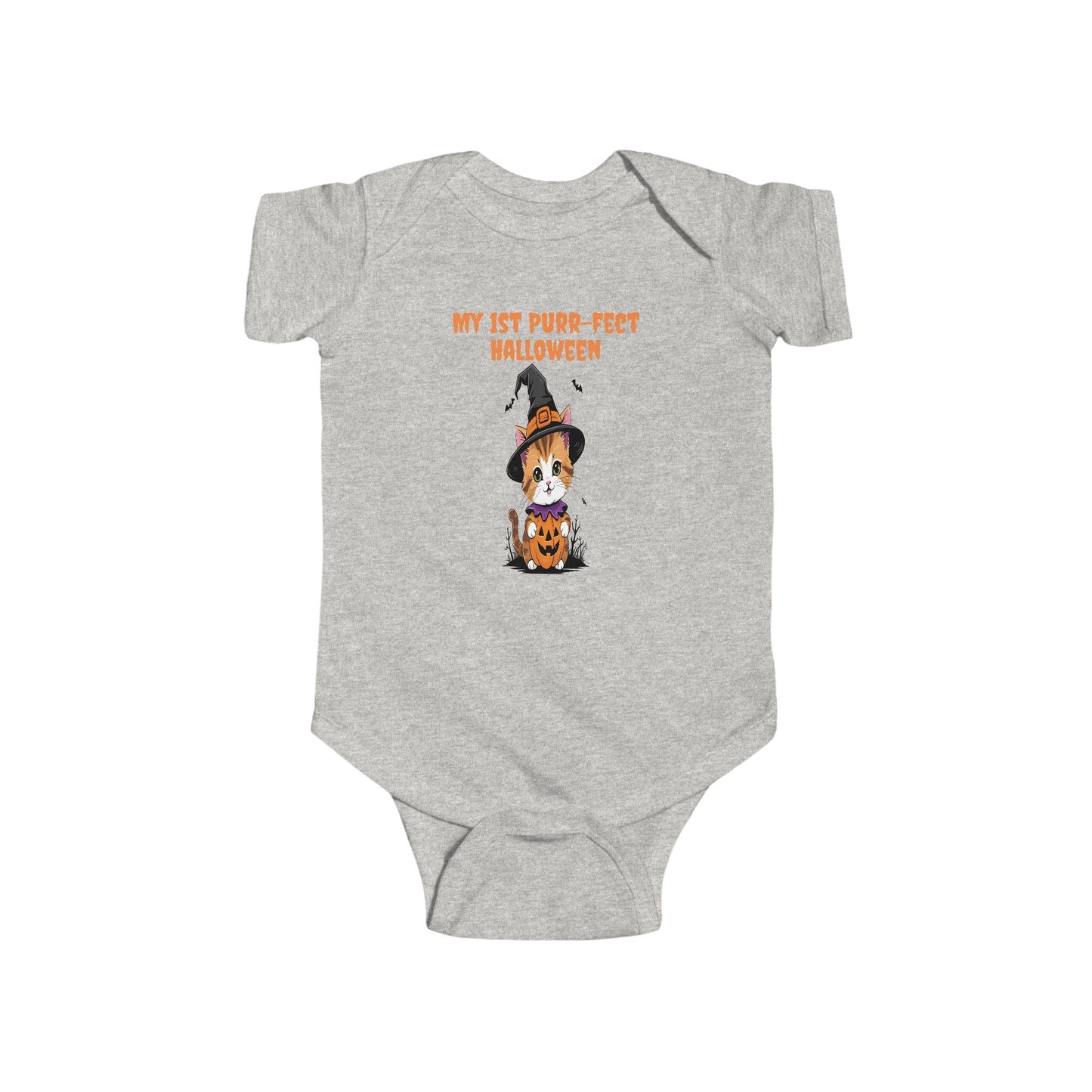 My 1st Purr-fect Halloween Bodysuit | Baby Halloween Outfit, Newborn Costume, Cute Infant Apparel, Halloween Gift, Baby Shower Gift Printify