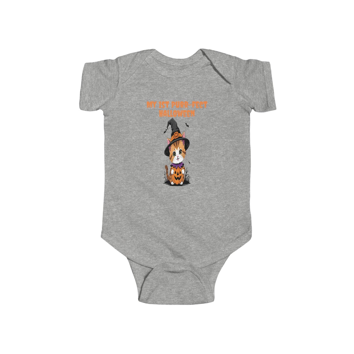 My 1st Purr-fect Halloween Bodysuit | Baby Halloween Outfit, Newborn Costume, Cute Infant Apparel, Halloween Gift, Baby Shower Gift Printify