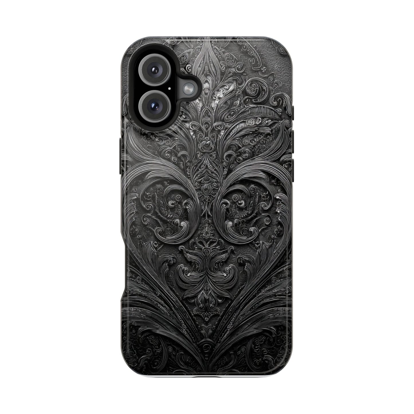 Phone Cases - Elegant Vintage Black Lace Design Printify