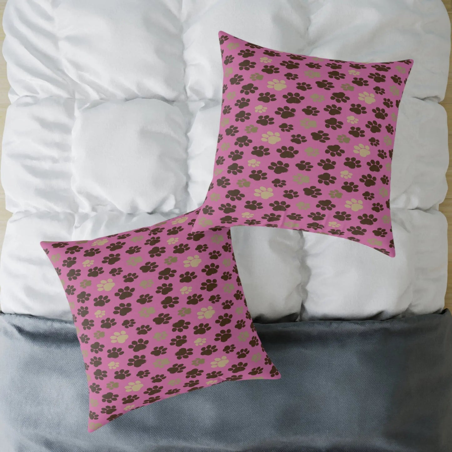 Cozy Pet-Themed Pillow, Cute Home Décor, Gift for Animal Lovers, Dog/Cat Bed Accessory, Valentine's Day/Celebration Printify