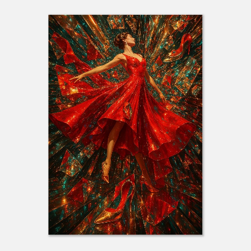 Shattered Elegance Wood Print – Surreal Glamour of Pretty Woman's Untold - Wall Art | Unique Everyday Designz Home, Gifts & Apparel A Lid for Every Pot ~Everyday Designz~