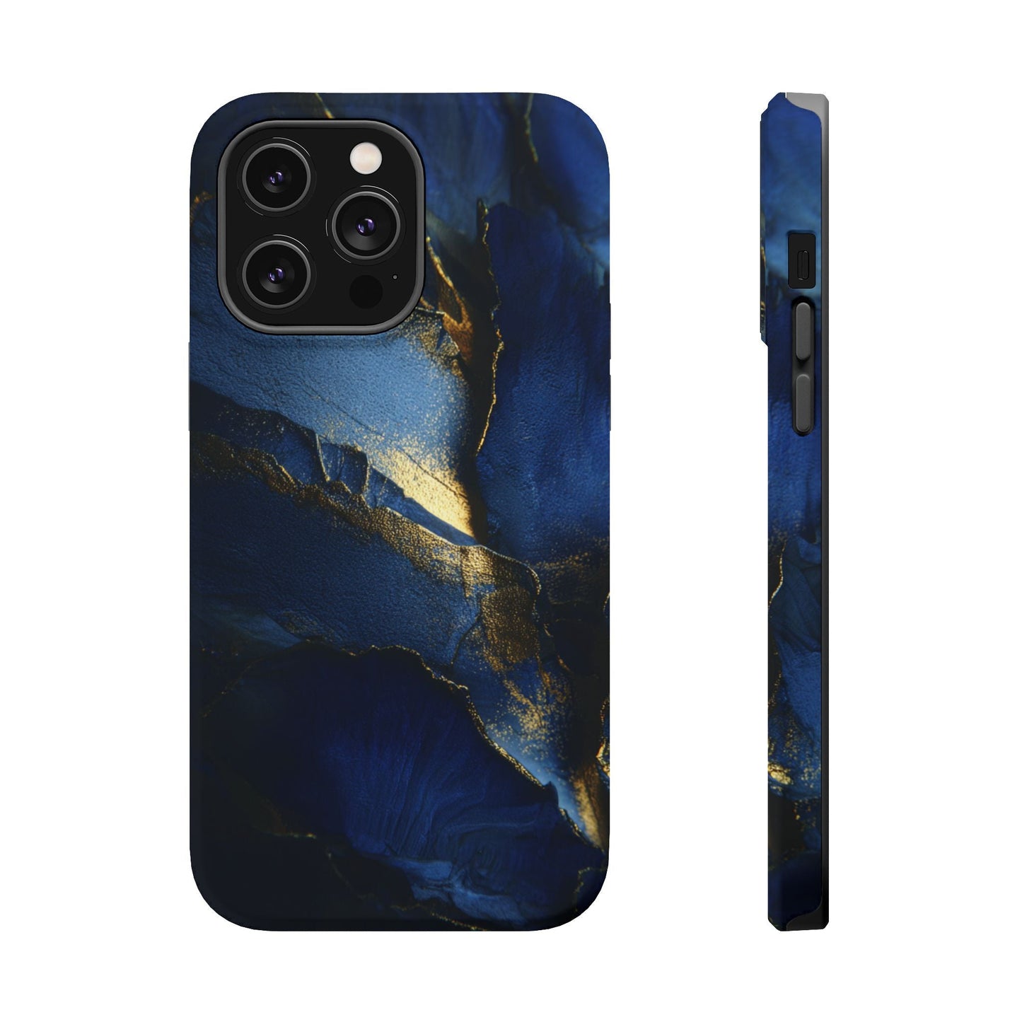 Phone Case - Blue and Gold 8k HD Design - Magnetic Tough Cases Printify