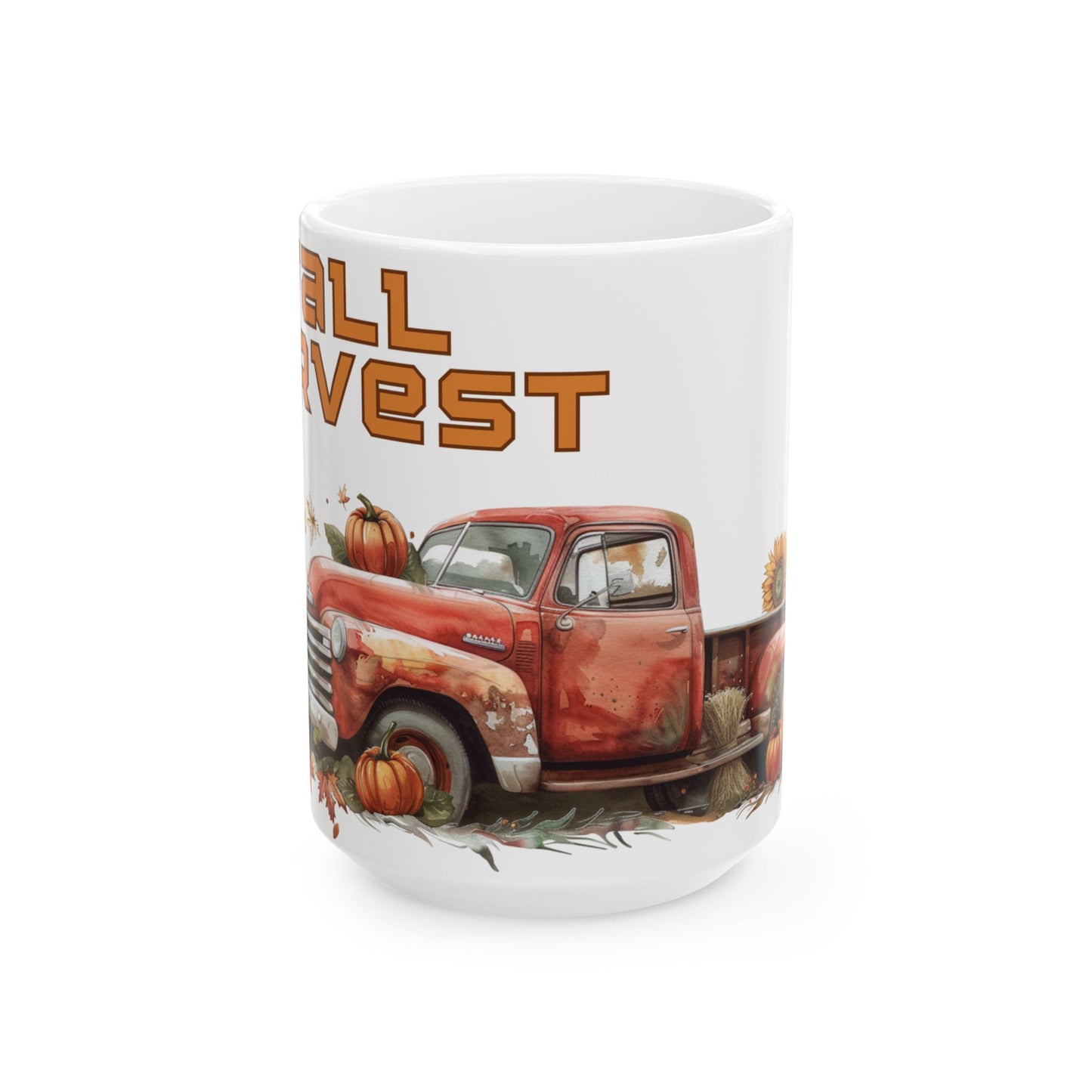 Autumn Harvest Ceramic Mug | Rustic Fall Coffee Cup | Thanksgiving Gift, Pumpkin Decor, Cozy Vibes, Harvest Season