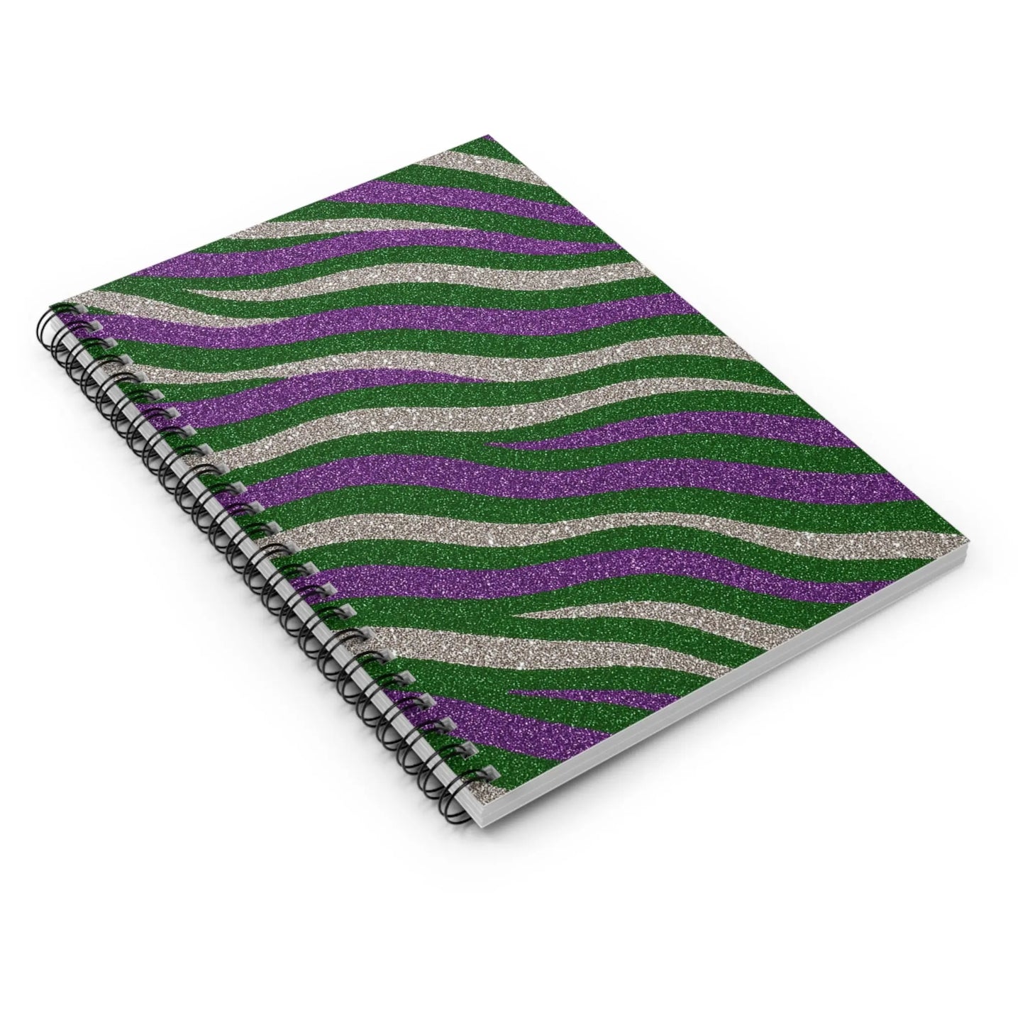 Vibrant Zebra Print Spiral Notebook, Stylish Journal, Gift for Students, School Supplies, Coloring Book, Note-taking, Office Decor Printify