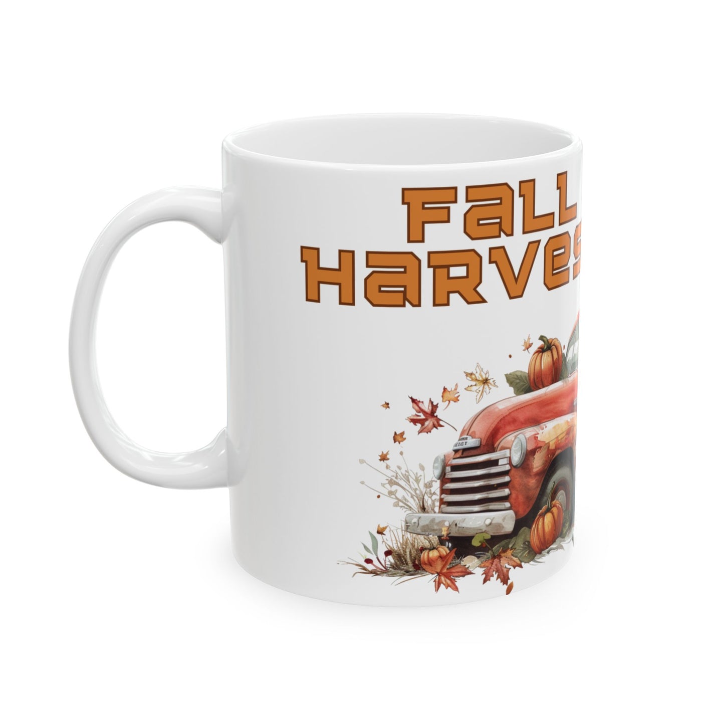 Autumn Harvest Ceramic Mug | Rustic Fall Coffee Cup | Thanksgiving Gift, Pumpkin Decor, Cozy Vibes, Harvest Season