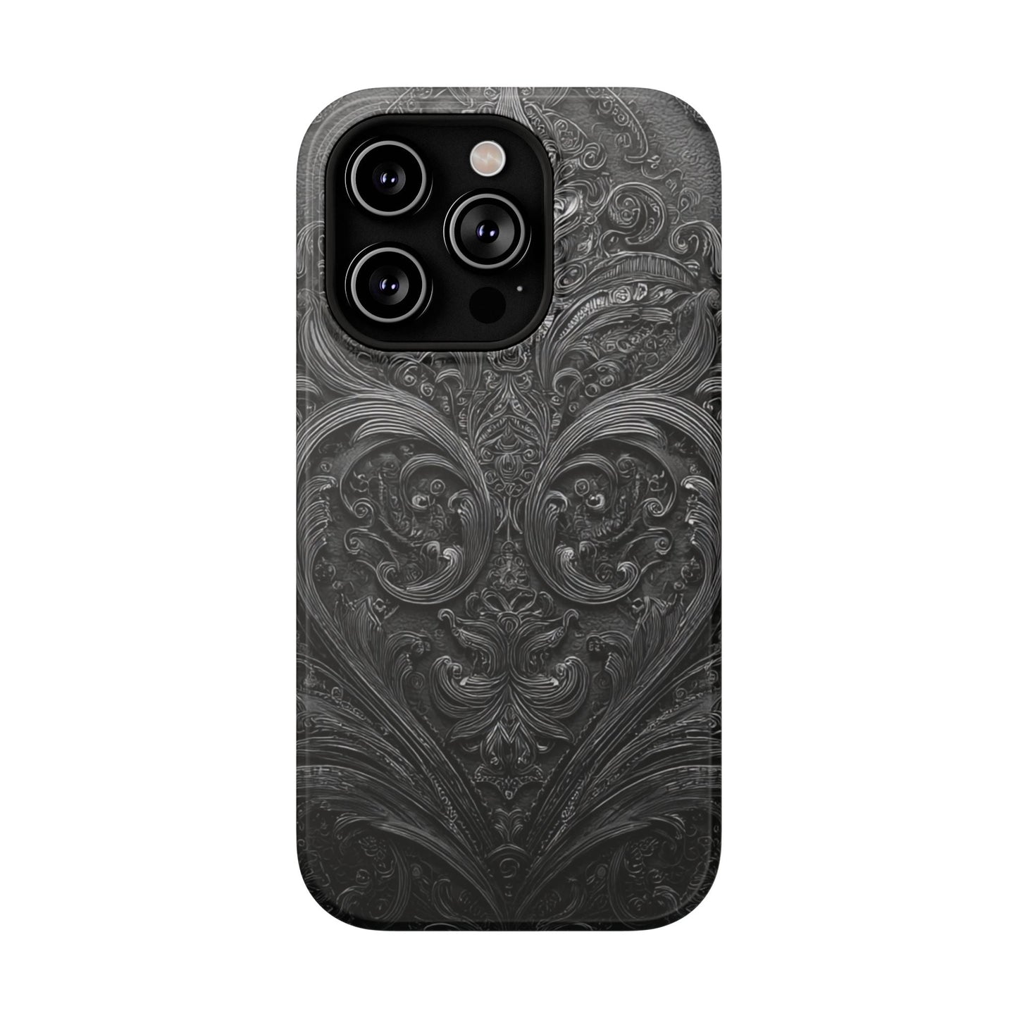 Phone Cases - Elegant Vintage Black Lace Design Printify