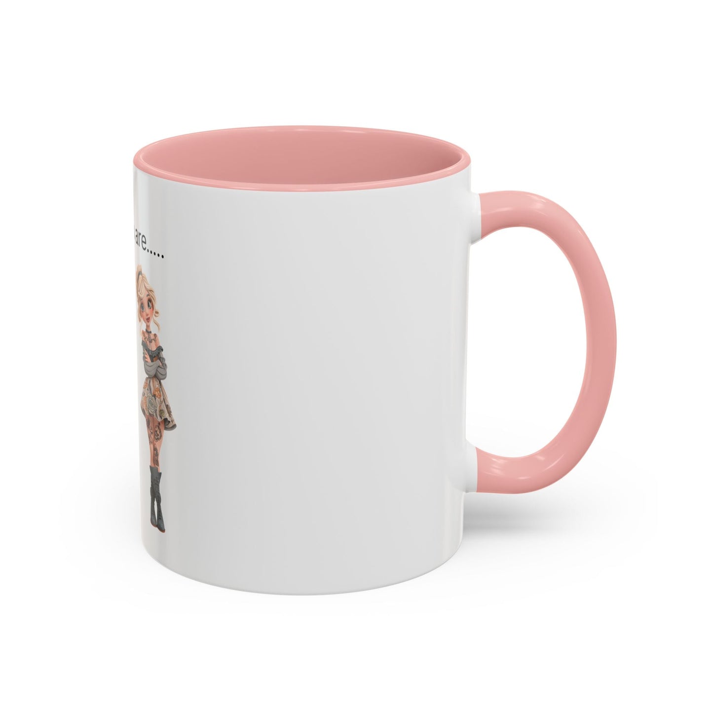 Funny IDGAF Mug, Sarcastic Coffee Cup, Design on (Front) Novelty Gift for Friends, Coworkers, 11oz, 15oz Printify