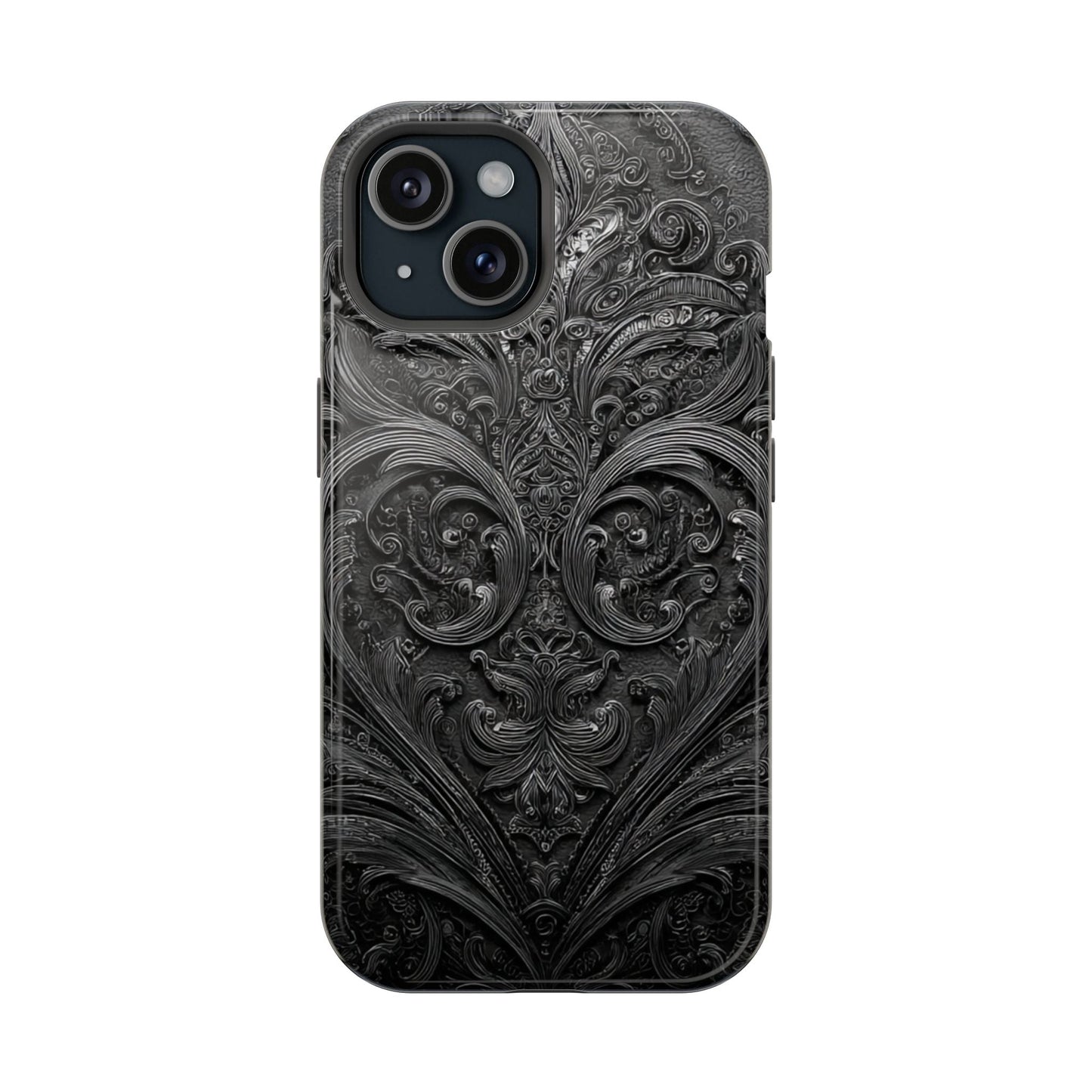 Phone Cases - Elegant Vintage Black Lace Design Printify