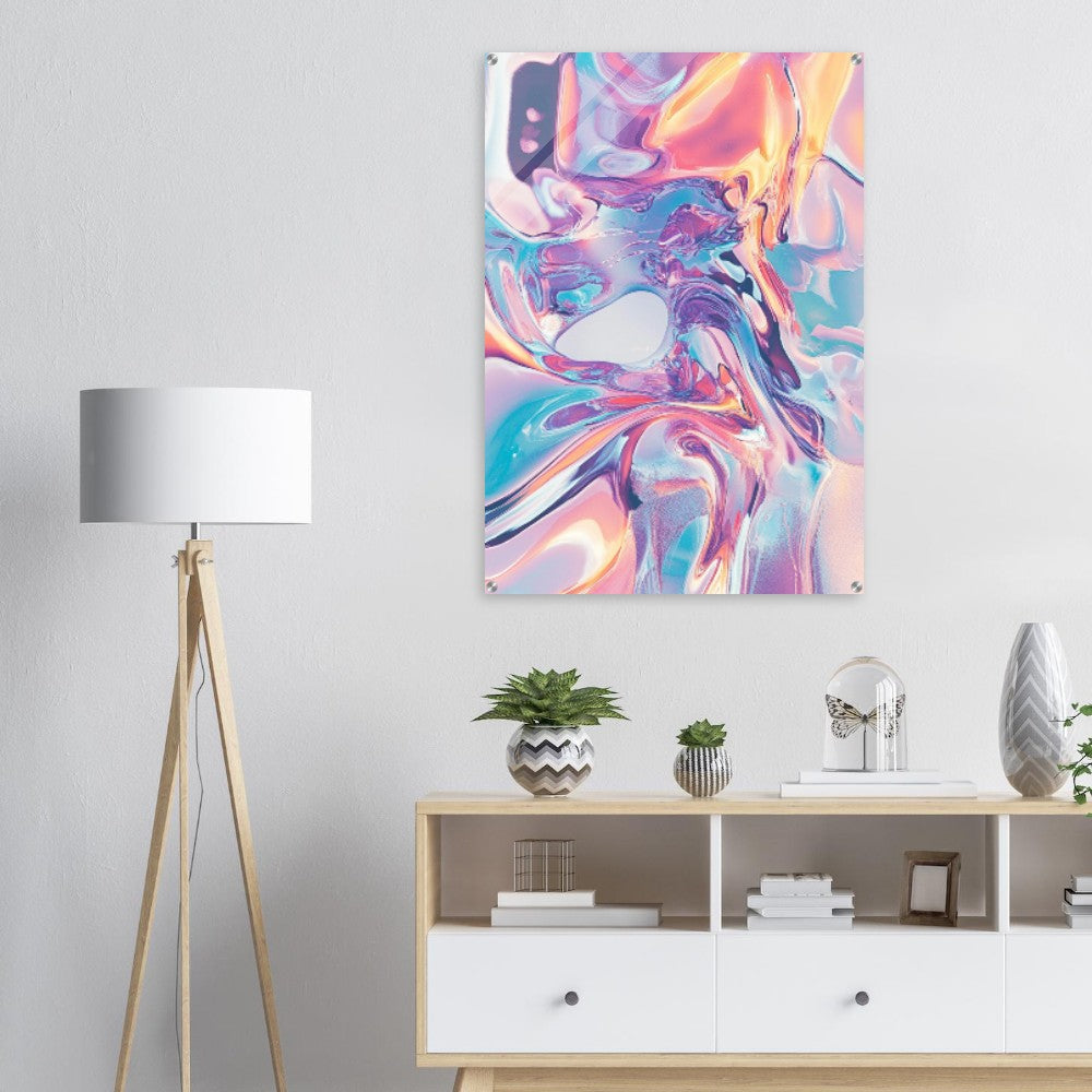 Luminous Currents acrylic paint 28x40 | Unique Everyday Designz Home, Gifts & Apparel A Lid for Every Pot ~Everyday Designz~