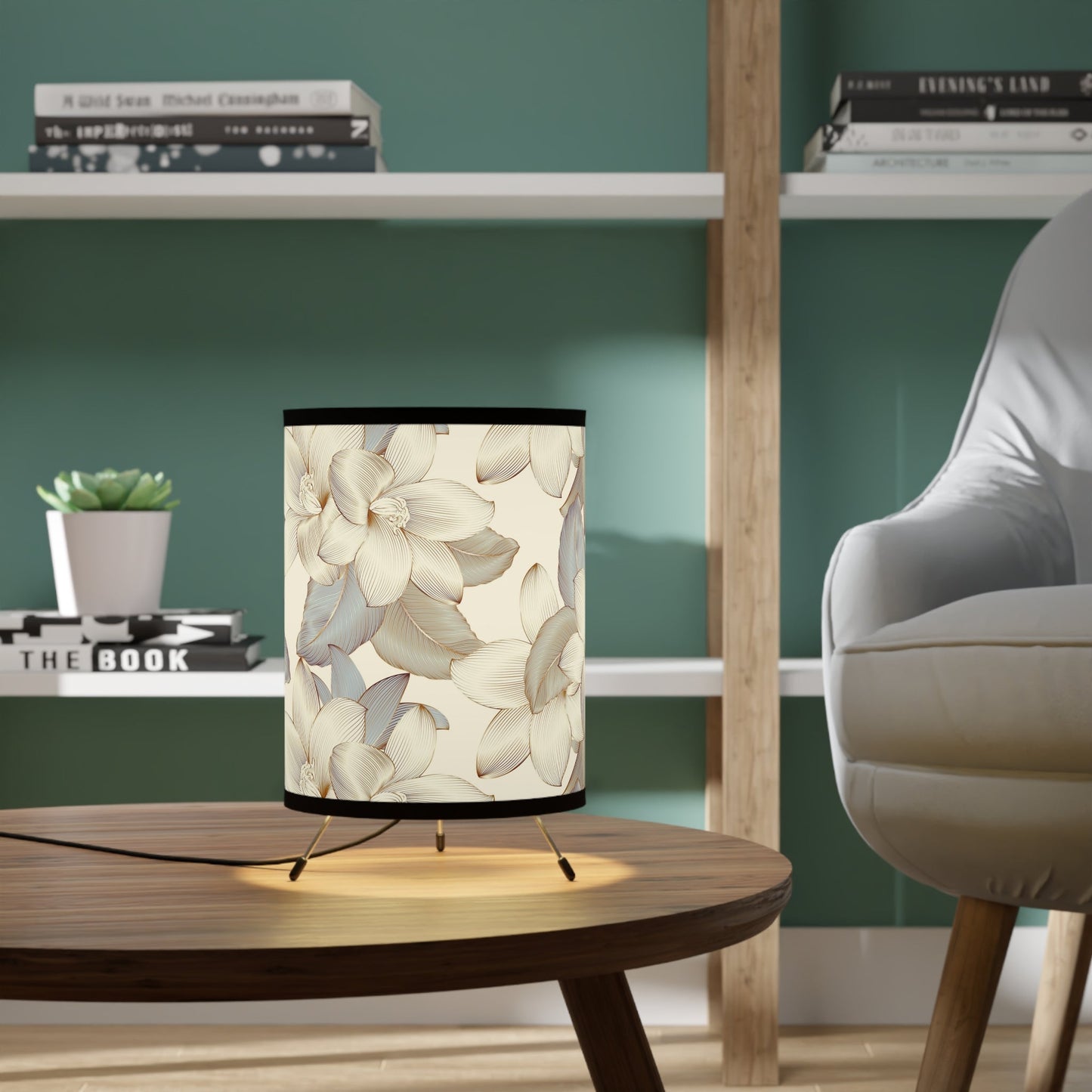 Floral Tripod Lamp, Vintage Inspired Lighting - A Lid for Every Pot ~ Everyday Designz ~