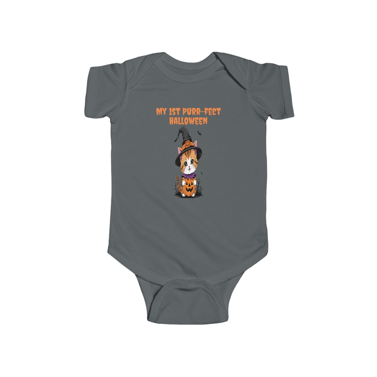 My 1st Purr-fect Halloween Bodysuit | Baby Halloween Outfit, Newborn Costume, Cute Infant Apparel, Halloween Gift, Baby Shower Gift Printify