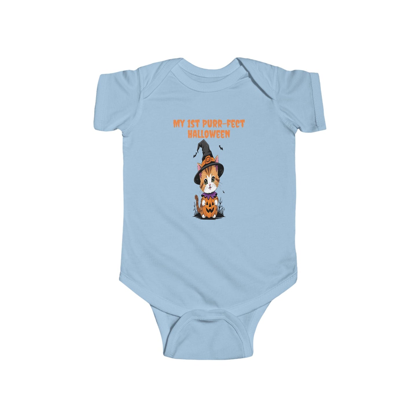 My 1st Purr-fect Halloween Bodysuit | Baby Halloween Outfit, Newborn Costume, Cute Infant Apparel, Halloween Gift, Baby Shower Gift Printify