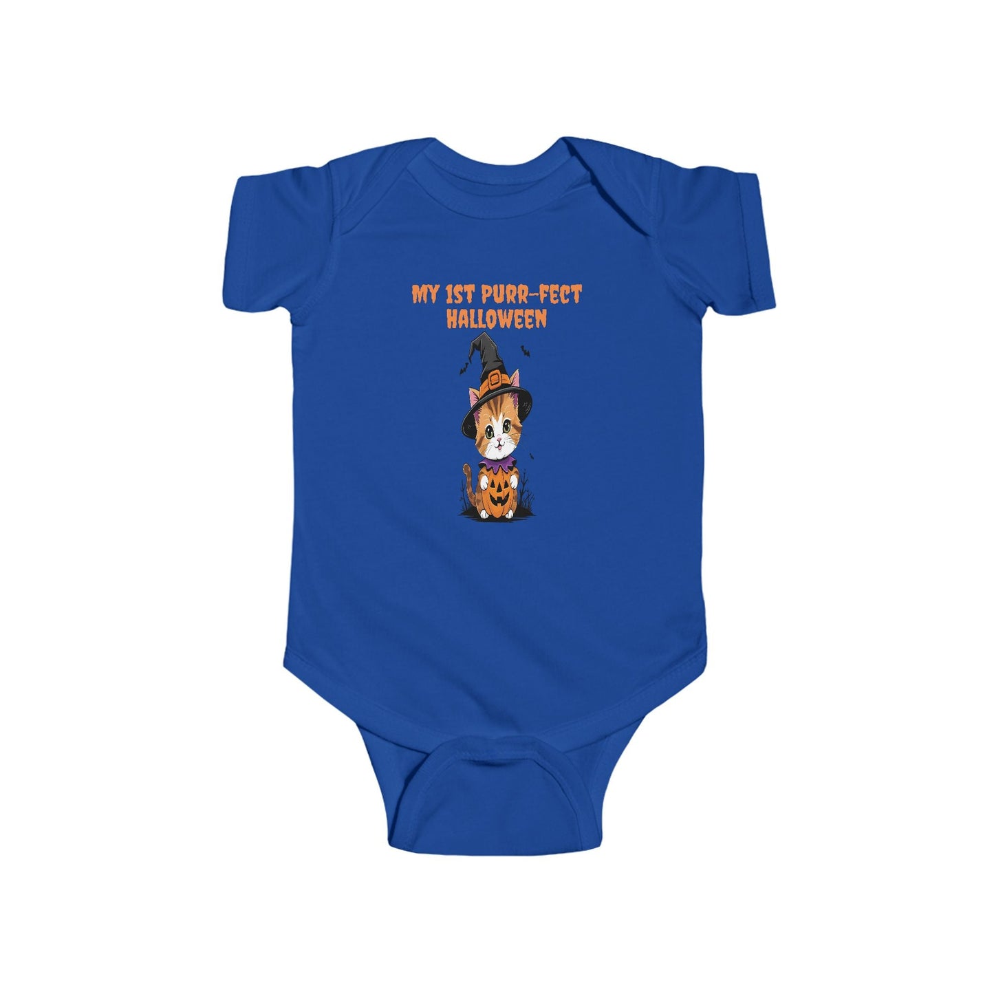 My 1st Purr-fect Halloween Bodysuit | Baby Halloween Outfit, Newborn Costume, Cute Infant Apparel, Halloween Gift, Baby Shower Gift Printify