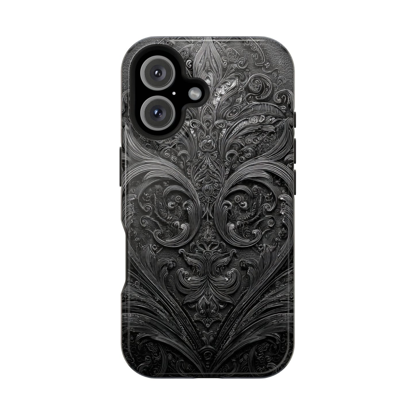 Phone Cases - Elegant Vintage Black Lace Design Printify