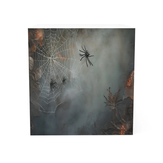 Spooky Spider Note Cube, Halloween Decor, Office Supplies, Unique Gifts, Home Office Accessories Printify