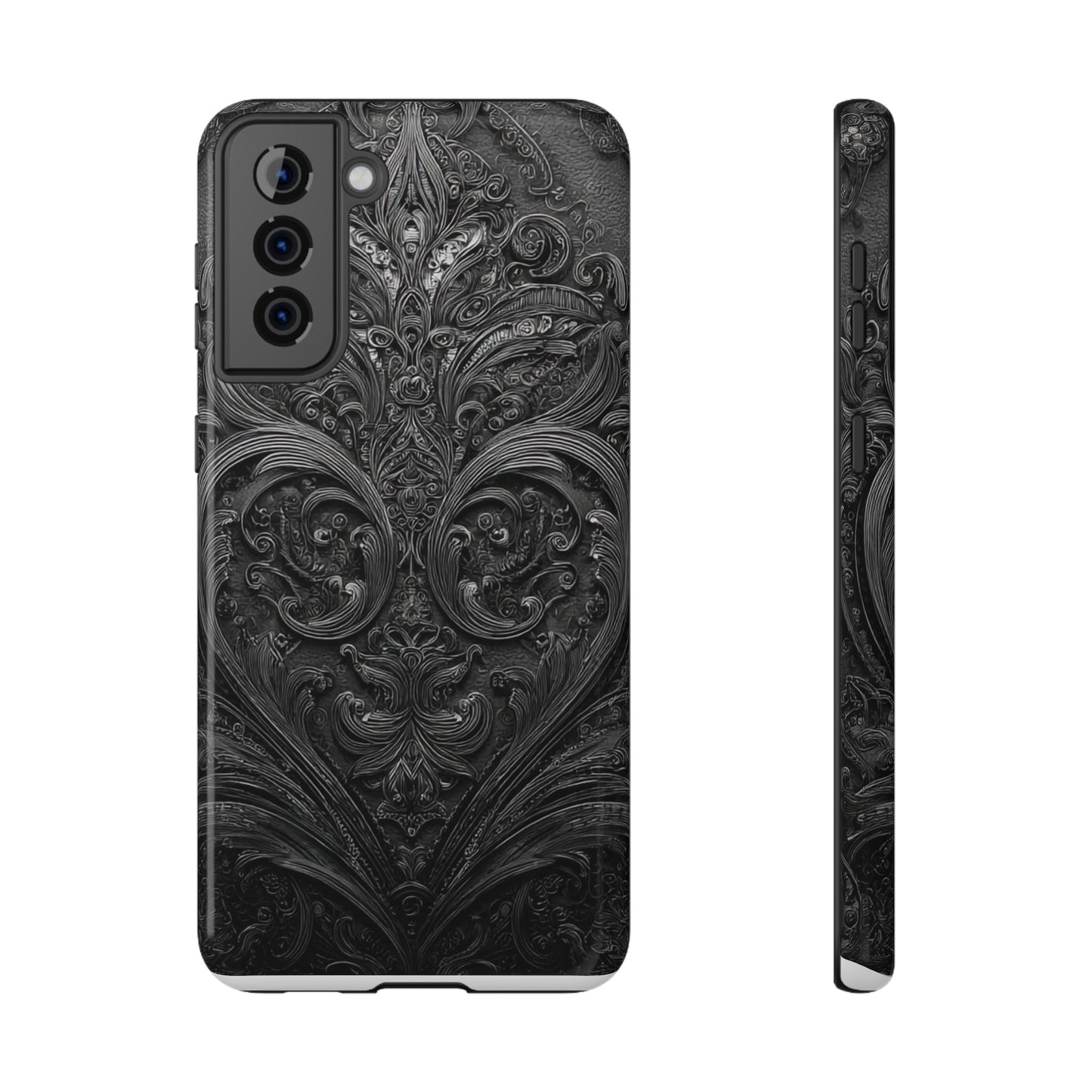 Phone Cases - Elegant Vintage Black Lace Design Printify