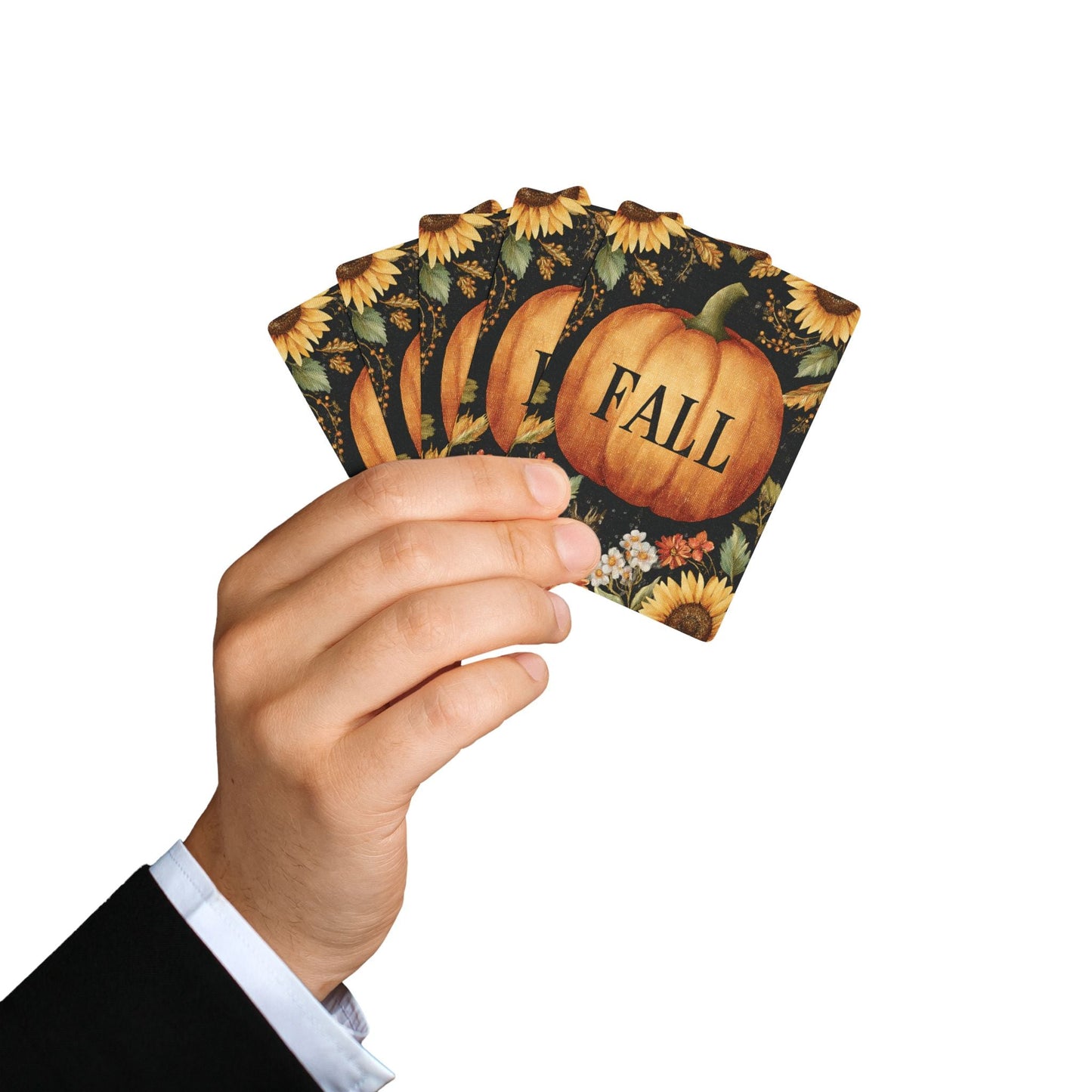 Fall-Themed Poker Playing Cards | Autumn Card Game, Halloween Party Supplies, Family Game Night, Gift for Card Players, Cozy Home Decor Printify
