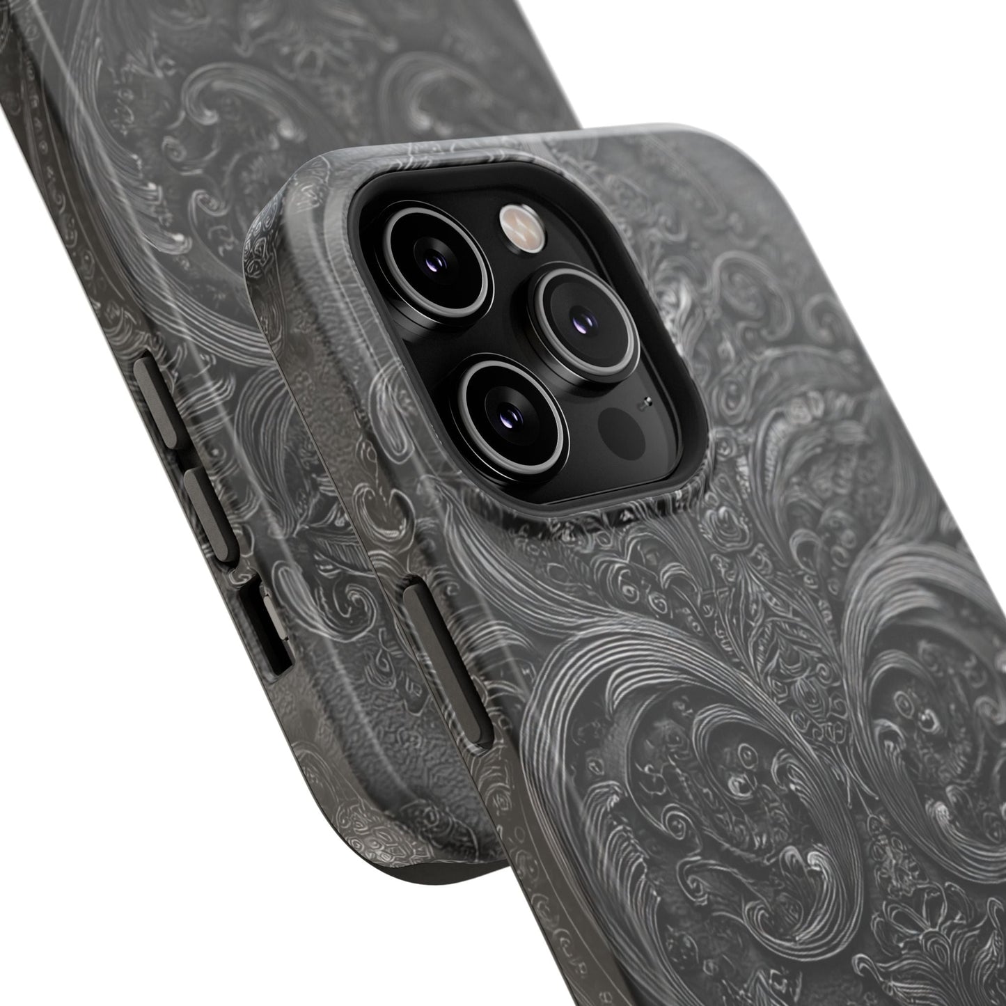 Phone Cases - Elegant Vintage Black Lace Design Printify