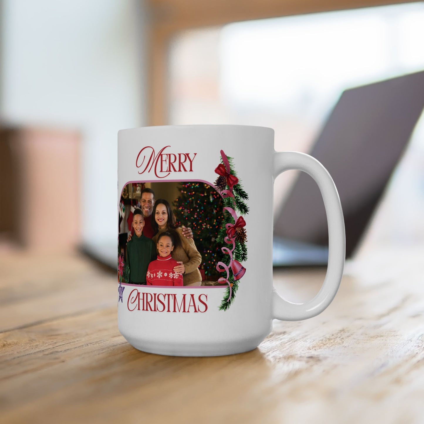 Personalized Photo Christmas Mug (11oz, 15oz)