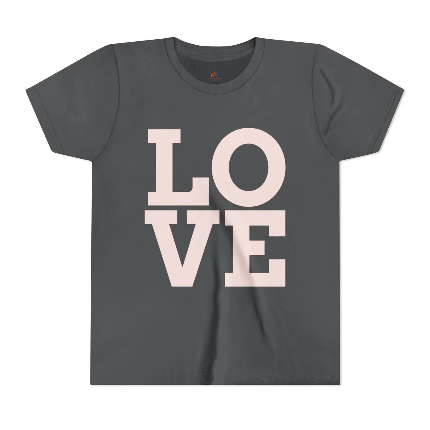 Youth Tee - Love Graphic T-Shirt, Cute Kids Shirt, Birthday Gift, Everyday Wear, Summer Outfit Printify