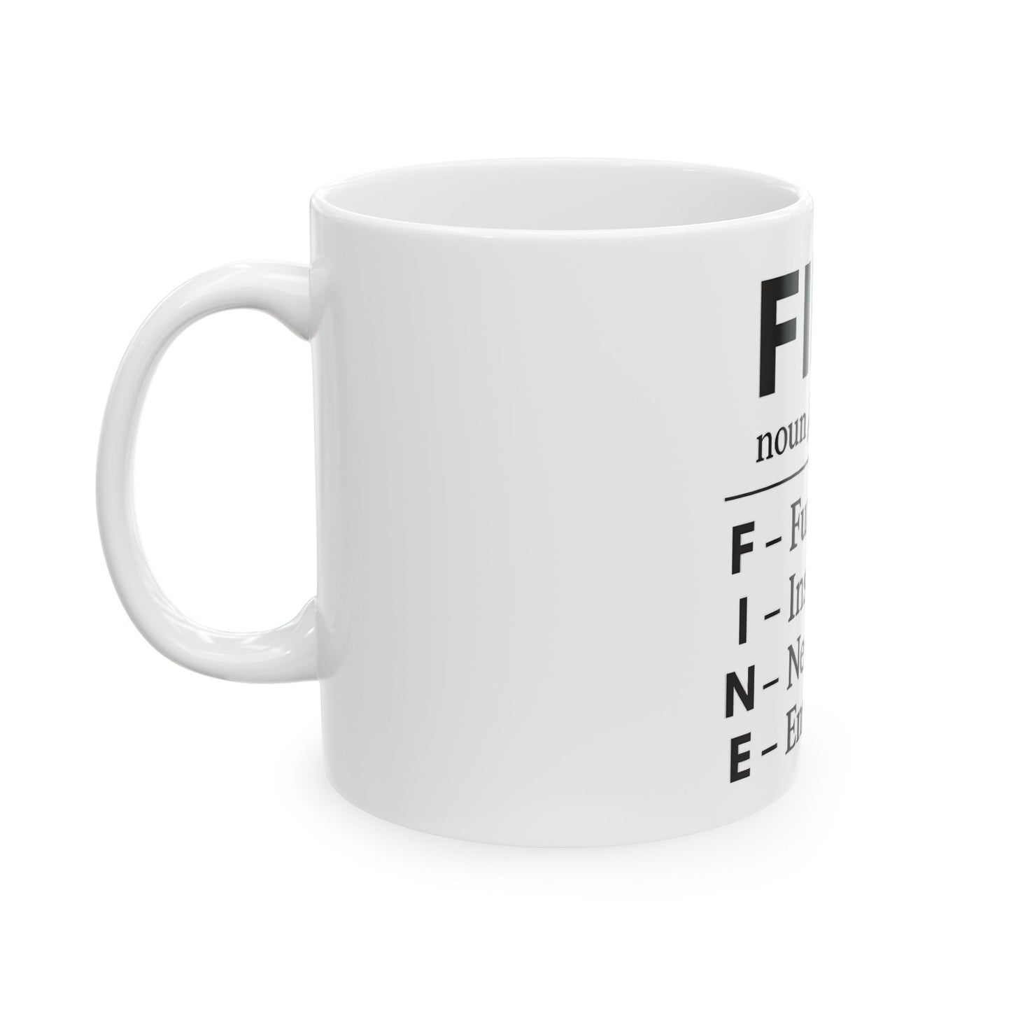 Funny Definition Ceramic Mug, Sarcasm Humor Quote Coffee Cup, 11oz, 15oz, Gift for Sarcastic Friends, L/R side of mug design upon request