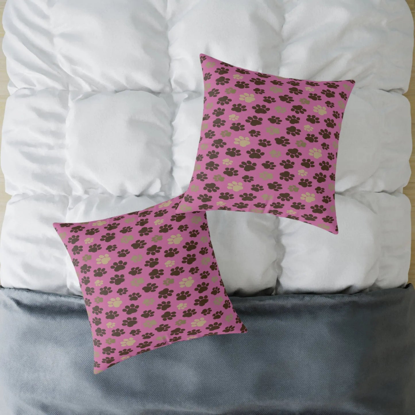 Cozy Pet-Themed Pillow, Cute Home Décor, Gift for Animal Lovers, Dog/Cat Bed Accessory, Valentine's Day/Celebration Printify