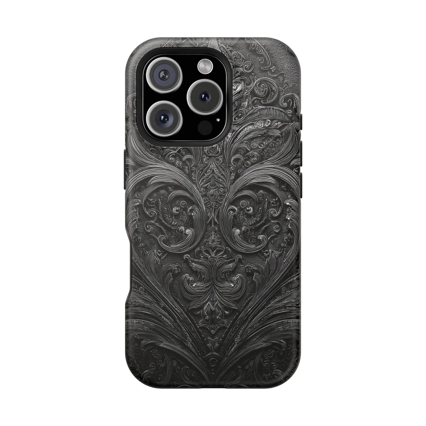 Phone Cases - Elegant Vintage Black Lace Design Printify