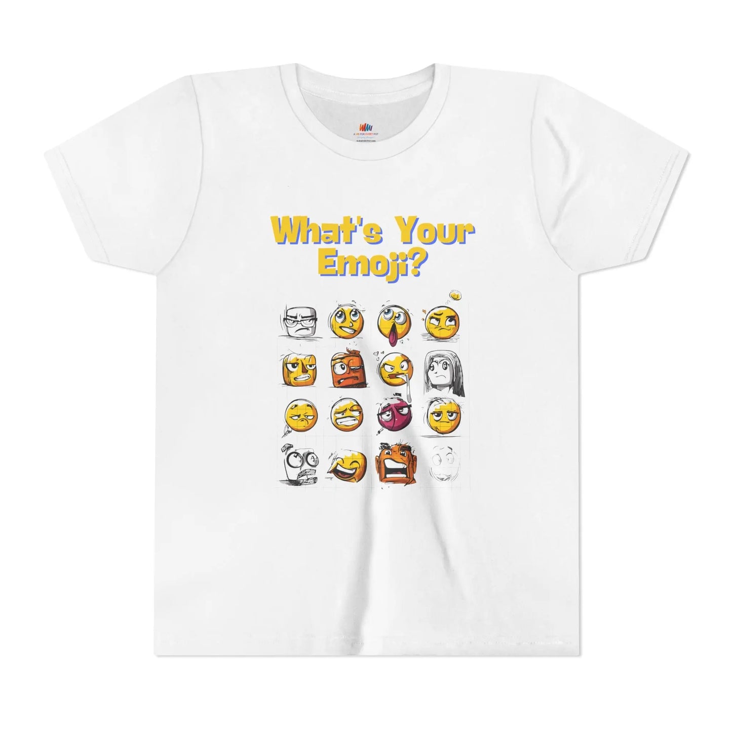 Youth Emoji T-Shirt: What's Your Emoji? Cute Summer Tee A Lid for Every Pot ~Everyday Designz~