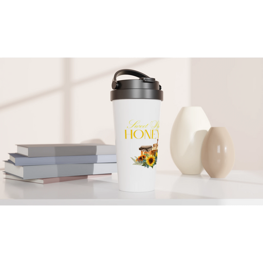 White 15oz Stainless Steel Travel Mug | Unique Everyday Designz Home, Gifts & Apparel A Lid for Every Pot ~Everyday Designz~