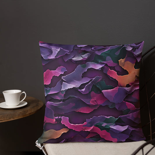 Camouflage, Reinvented in 8K Splendor - 18x18, 20x12 and 20x20 - Premium Pillow | Unique Everyday Designz Home, Gifts & Apparel A Lid for Every Pot ~Everyday Designz~