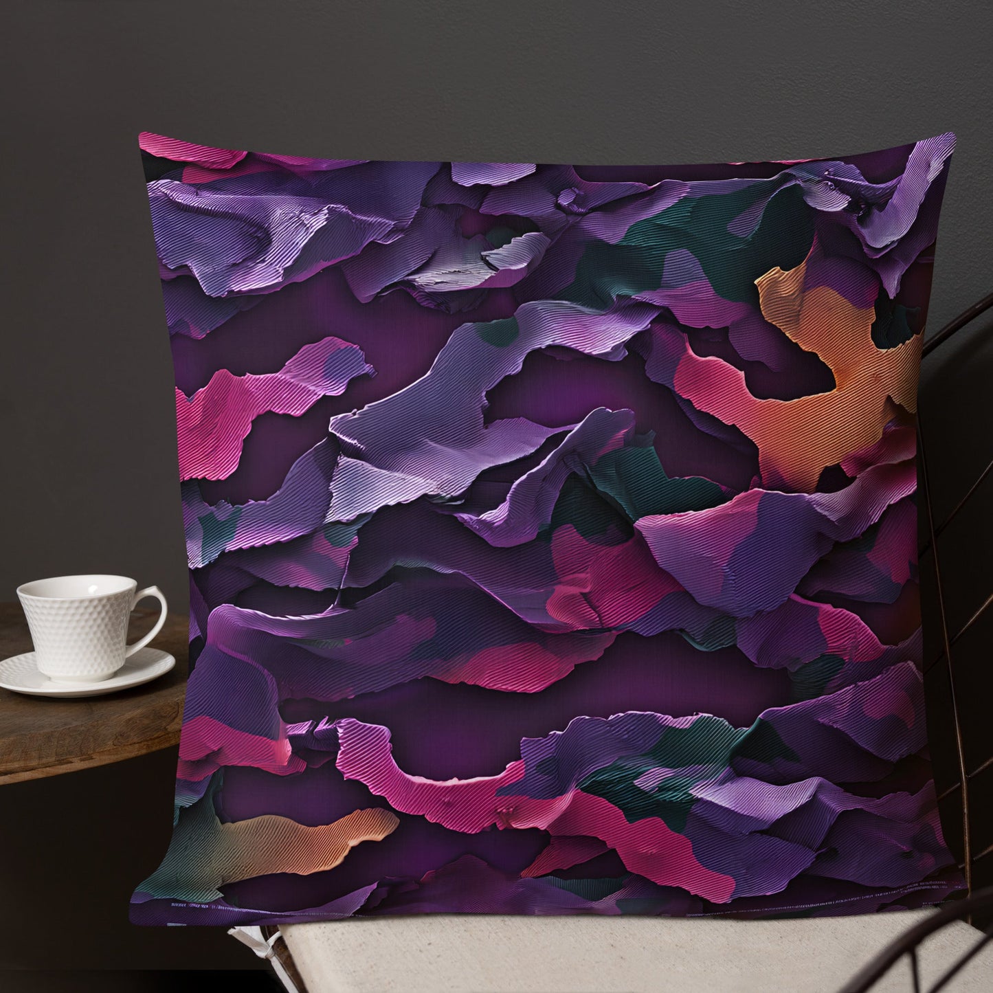 Camouflage, Reinvented in 8K Splendor - 18x18, 20x12 and 20x20 - Premium Pillow | Unique Everyday Designz Home, Gifts & Apparel A Lid for Every Pot ~Everyday Designz~
